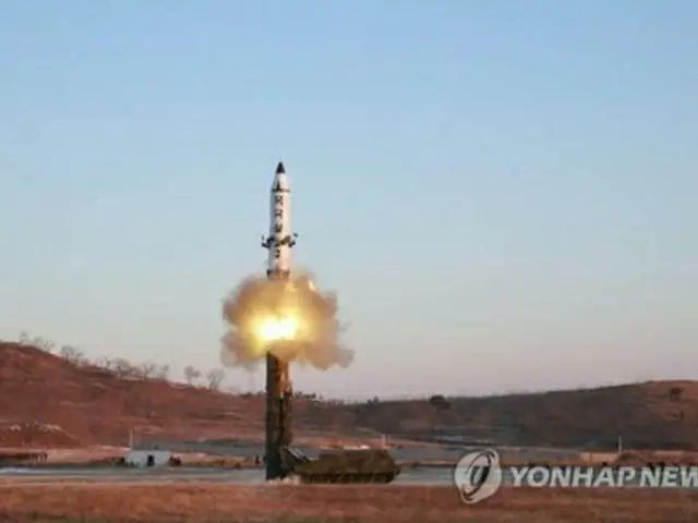 北朝鮮が今月２日に行ったミサイル発射実験の様子（資料写真）＝（聯合ニュース）