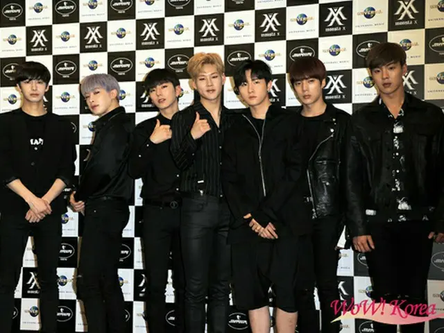 「MONSTA X」左からヒョンウォン、ウォノ、キヒョン、ジュホン、アイエム、ミニョク、ショヌ