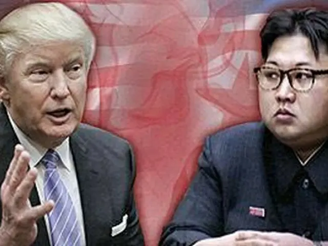 トランプ米大統領（左）と北朝鮮の金正恩朝鮮労働党委員長＝（聯合ニュース）