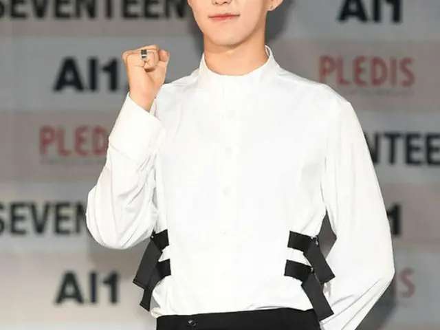 韓国ボーイズグループ「SEVENTEEN」メンバーのHoshiが、SBSの音楽番組「人気歌謡」のスペシャルMCを務めることになった。(提供:OSEN)