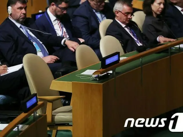 北大使、トランプ大統領の演説を”ボイコット”＝国連総会を途中退席