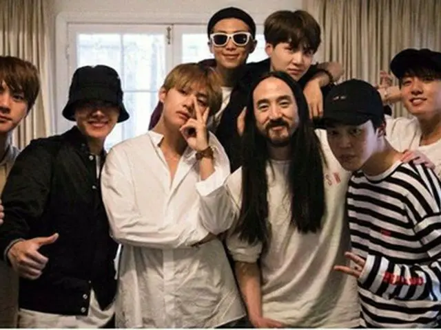 日系アメリカ人DJ・音楽PDのスティーヴ・アオキ、「防弾少年団」とのコラボに言及(提供:OSEN)