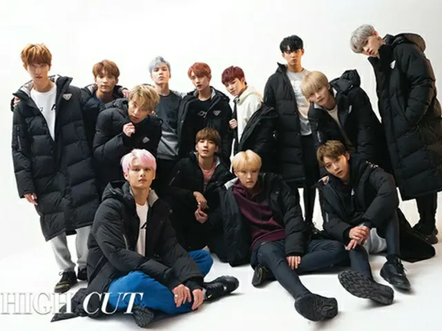 11月に完全体でのカムバックを控える韓国アイドルグループ「SEVENTEEN」が雑誌「HIGH CUT」の表紙を飾った。（提供:OSEN）