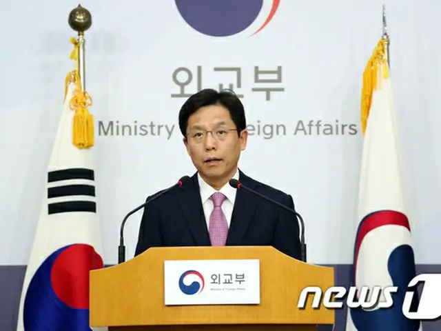 韓国外交部が2018年平昌冬季オリンピックとパラリンピックに関するブリーフィングを開いて、平和オリンピック実現のための韓国政府の努力を説明する。