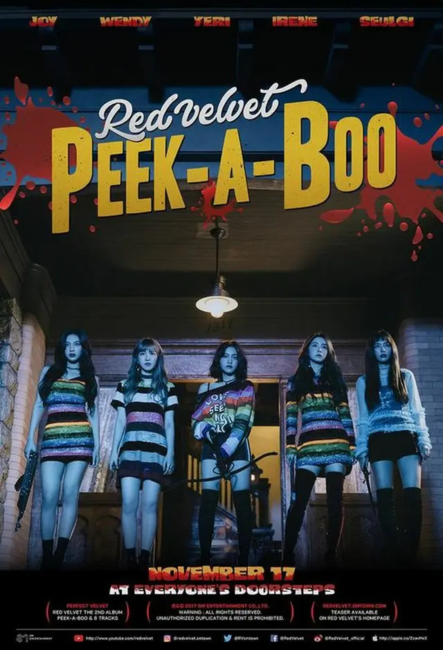 韓国ガールズグループ「Red Velvet」が新曲「Peek-A-Boo」でカムバックし、2017年の歌謡界を再び華やかに作り上げる。（提供:OSEN）