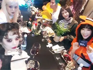 ヒョヨン＆テヨン＆ユナ＆サニー、SMエンタのハロウィンパーティで集合した「少女時代」