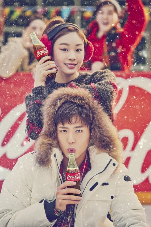 “フィギュアクイーン”キム・ヨナ、人気俳優とコカ・コーラの”カップル画報”を撮影（提供:news1）