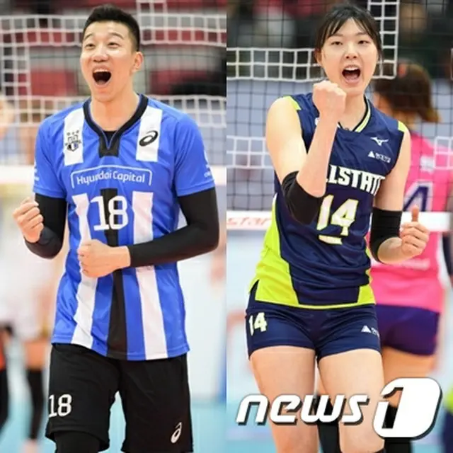 韓国プロバレーボールの男女最高センター、シン・ヨンソク（31、現代キャピタル）とヤン・ヒョジン（28、現代建設）が人気選手に選ばれた。