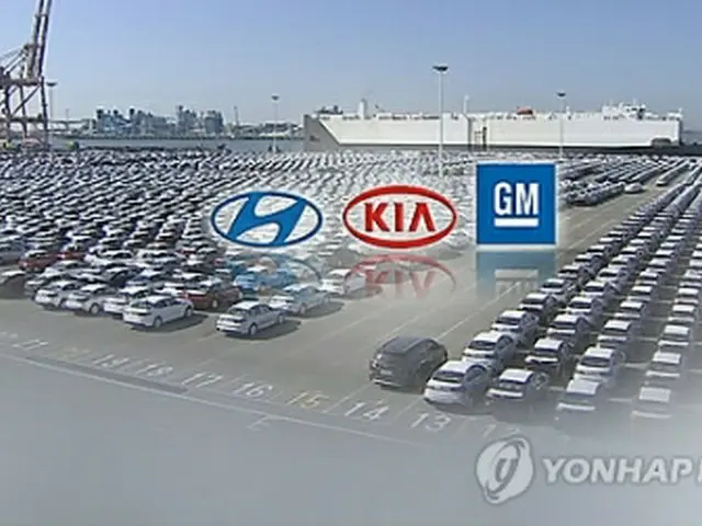 韓国完成車メーカー５社の昨年の販売台数は合計８１９万６０５３台で、前年比６．９%減少した（聯合ニュースＴＶより）＝（聯合ニュース）