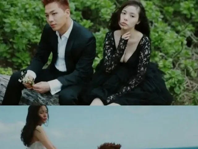 去る3日、夫婦の縁を結んだ韓国男性グループ「BIGBANG」SOLと女優ミン・ヒョリンのハワイ映像画報が公開された。（提供:OSEN）