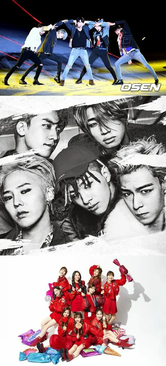 韓国ボーイズグループ「SHINee」、「BIGBANG」、ガールズグループ「TWICE」が、第32回日本ゴールドディスク大賞で受賞した。（提供:OSEN）