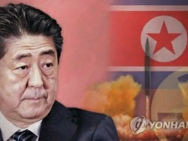 安倍晋三首相と北朝鮮（コラージュ）＝（聯合ニュース）