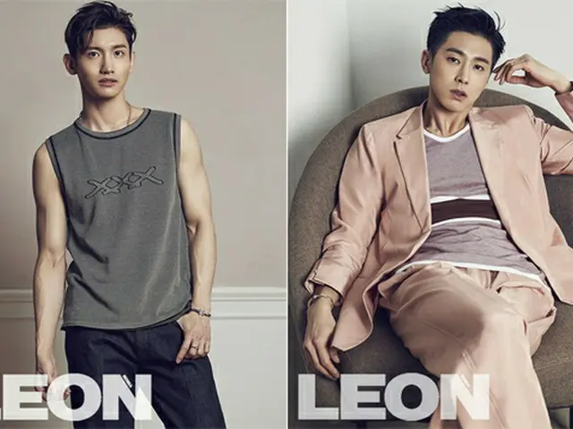 韓国の男性ライフスタイル誌「LEON」が4月号を通して「東方神起」の画報を公開した。（提供:news1）