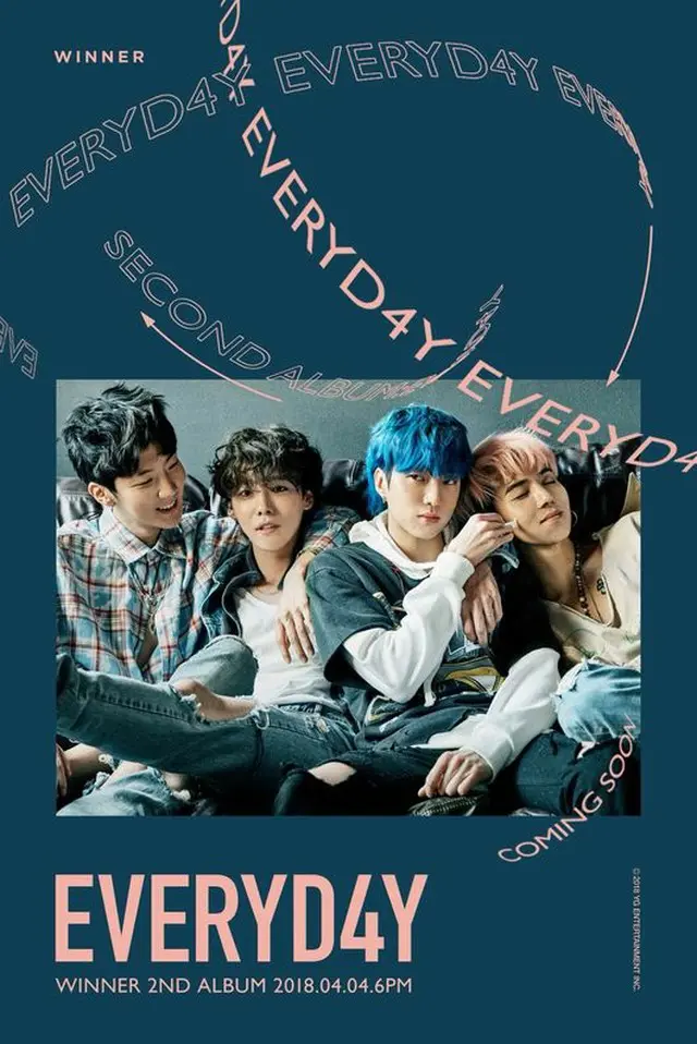 【公式】“カムバック”「WINNER」、2ndアルバム名は「EVERYD4Y」（提供:OSEN）