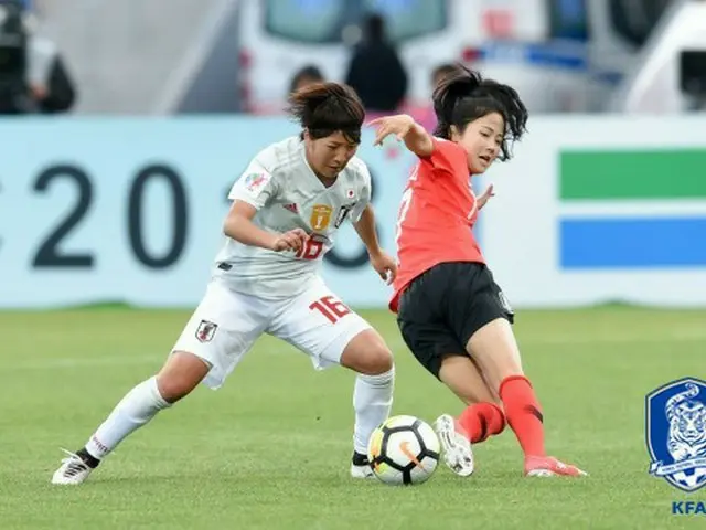 ユ・ドクヨ監督が率いる韓国女子サッカー代表チーム（FIFAランキング16位）が“ディフェンディングチャンピオン”日本（11位）と引き分けた。（提供:OSEN）