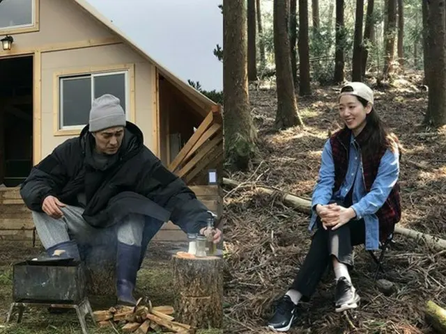tvN新バラエティ「森の小さな家」側、俳優ソ・ジソブ＆パク・シネの撮影風景を公開（提供:OSEN）