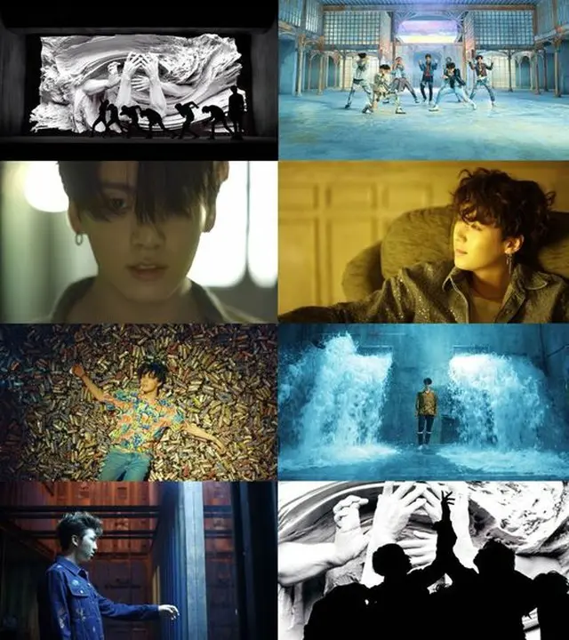韓国ボーイズグループ「防弾少年団」が18日午後6時、公式YouTubeチャンネルで3rdアルバム「LOVE YOURSELF 轉 'Tear'」のタイトル曲「FAKE LOVE」のMVを公開した。（提供:OSEN）