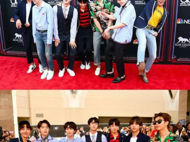 韓国アイドルグループ「防弾少年団（BTS）」が「2018 Billboard Music Awards」のステージに上がる心境を伝え、ファンへ向けて感謝の気持ちを表した。（提供:OSEN）