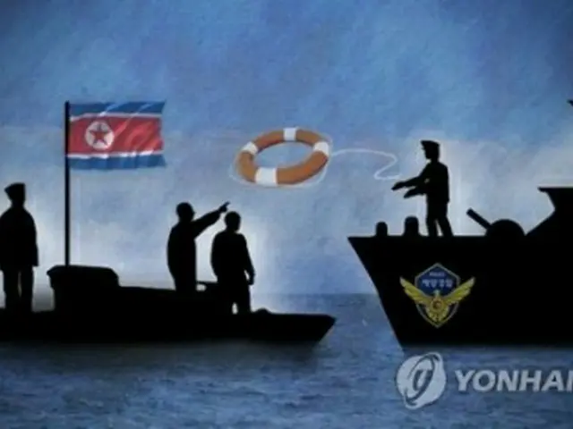漂流していた北朝鮮の漁船が当局に救助された（コラージュ）＝（聯合ニュース）
