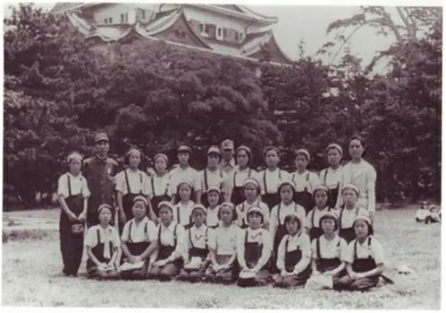 女子勤労挺身隊として日本に徴用された少女ら（資料写真）＝（聯合ニュース）