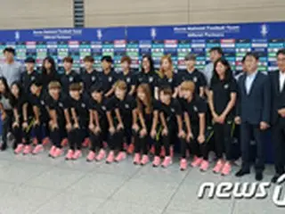 ＜2018ア大会＞韓国女子サッカー、決戦の地に向け出国