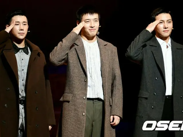 韓国俳優チ・チャンウクとカン・ハヌル、ボーイズグループ「INFINITE」メンバーのソンギュが出演するミュージカル「新興武官学校」が幕を開ける。（提供:OSEN）