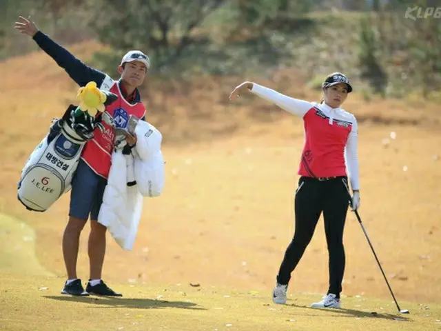 韓国女子プロゴルフの2018最終戦「ADT杯」に参加中のイ・ジョンウン6