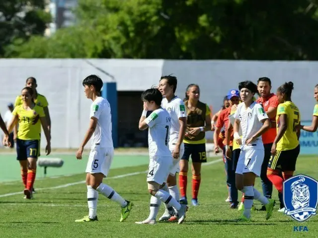 ＜女子＞U-17韓国代表、W杯最終戦でコロンビアと1-1引き分け（提供:news1）