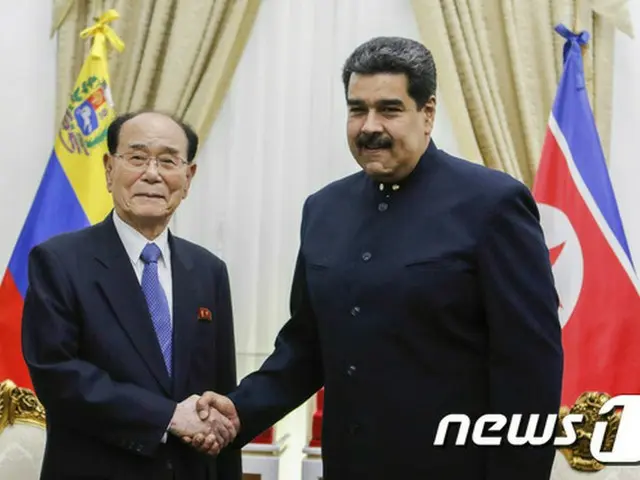 中南米歴訪中の金永南氏、ベネズエラ大統領と会談