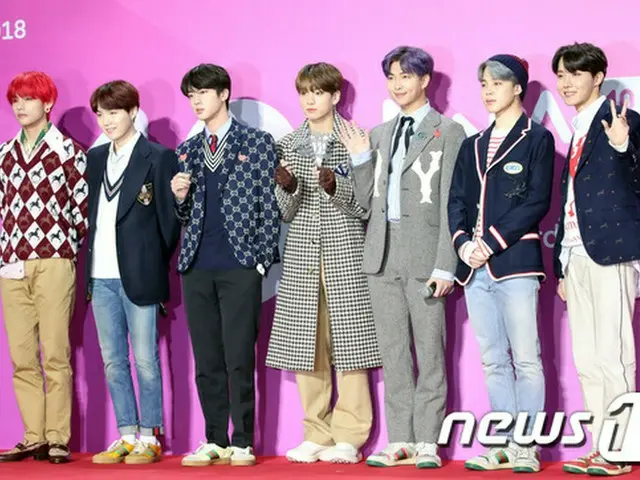 韓国ボーイズグループ「防弾少年団」が、「2018 MelOn Music Awards」で大賞に該当するBest Album of the Yearを受賞した。（提供:news1）