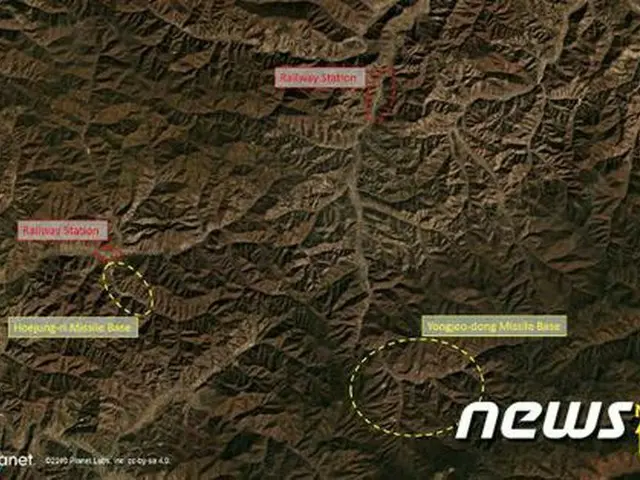 韓国軍、「北朝鮮・両江道のミサイル基地、追跡・監視対象の1つ」（提供:news1）