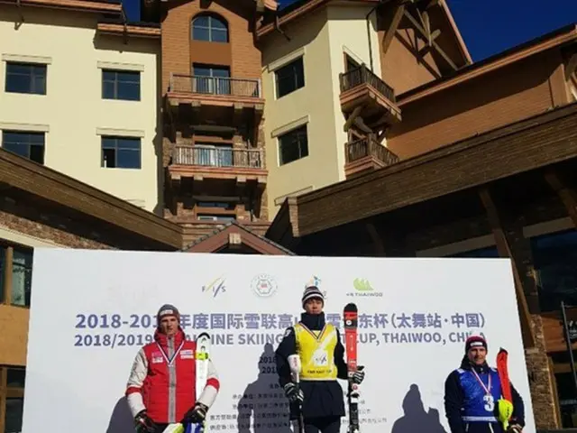 韓国アルペンスキーの看板チョン・ドンヒョン、極東カップスキー回転優勝（提供:news1）