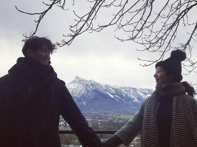 俳優チョン・ギョウン、妻と冬のヨーロッパ旅行（画像:OSEN）