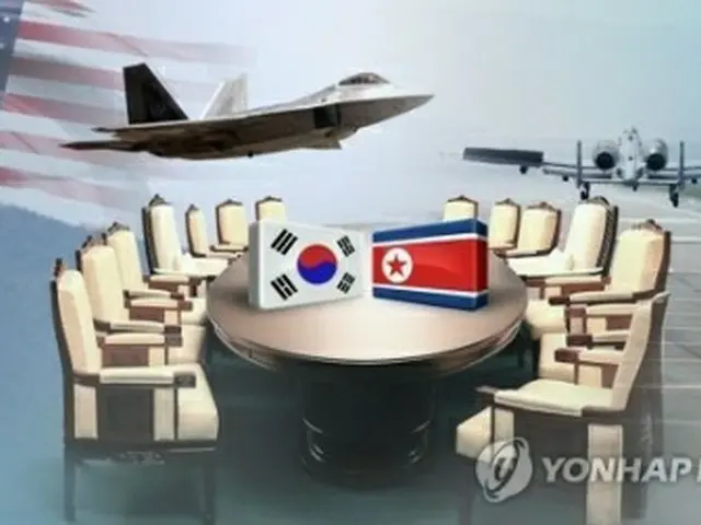 北朝鮮は米戦略兵器の展開中止を求めている（コラージュ）＝（聯合ニュースＴＶ）
