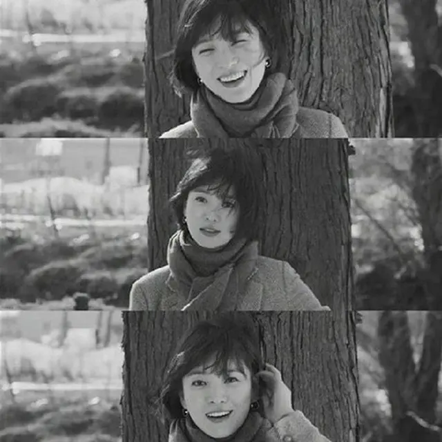 韓国女優ソン・ヘギョのかわいらしい笑顔の写真が話題になっている。（写真提供:OSEN）