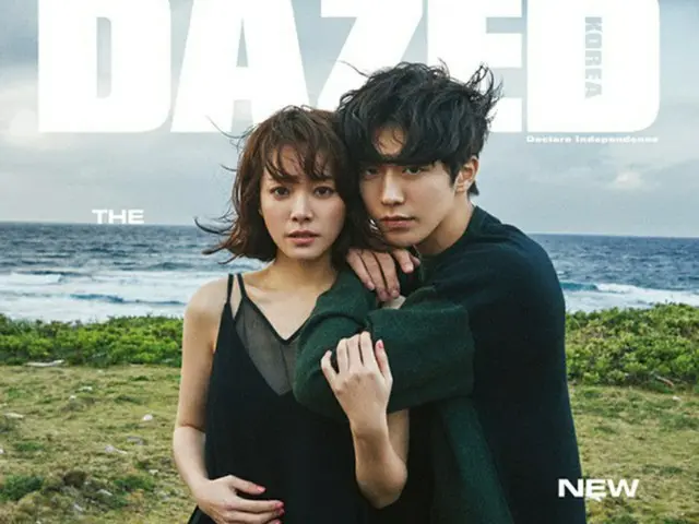 韓国女優ハン・ジミンと俳優ナム・ジュヒョクが、ファッション誌のカバーを飾った。 （写真提供:OSEN）