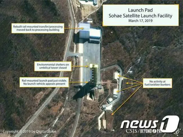 CSIS、「北朝鮮の東倉里ミサイル発射場、3月初め以降活動ない」（提供:news1）