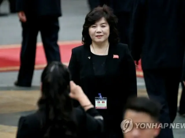 北朝鮮の第１外務次官に昇格した崔善姫氏（資料写真）＝（聯合ニュース）