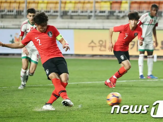 サッカー韓国U-20代表主将ファン・テヒョン、目標は4強 「チーム雰囲気は最高」