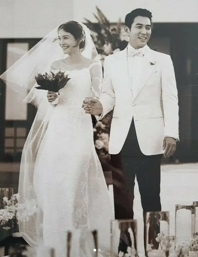 韓国女優チャ・イェリョン＆俳優チュ・サンウク夫妻が、結婚記念日を迎えた。（写真提供:OSEN）
