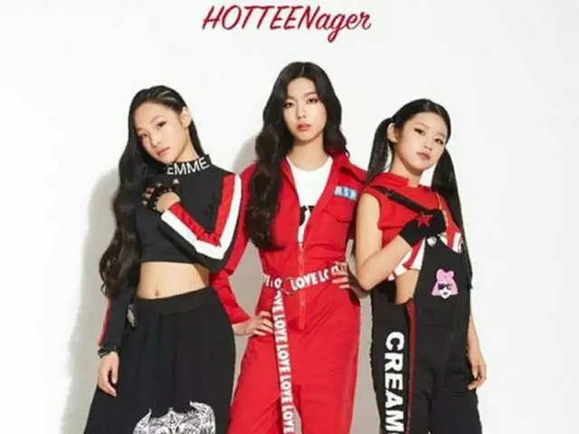 韓国内最年少となるヒップホップガールズグループ「HOT TEEN」に熱い関心が注がれている。（提供:OSEN/左からイェボン、ウンジョン、イェワン）