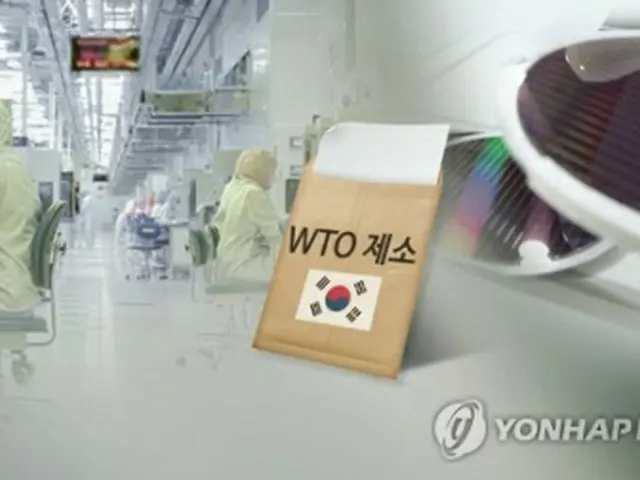 韓国はWTOの理事会で日本の輸出規制の不当性を訴えた（コラージュ）＝（聯合ニュースTV）