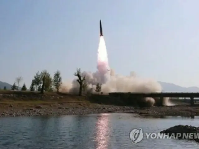 北朝鮮が発射した飛翔体は短距離ミサイルと分析された（資料写真）＝（聯合ニュース）
