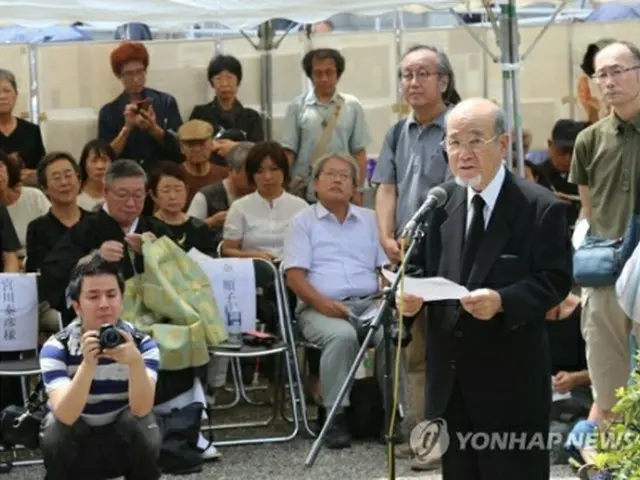 朝鮮人犠牲者追悼式の様子＝１日、東京（聯合ニュース）