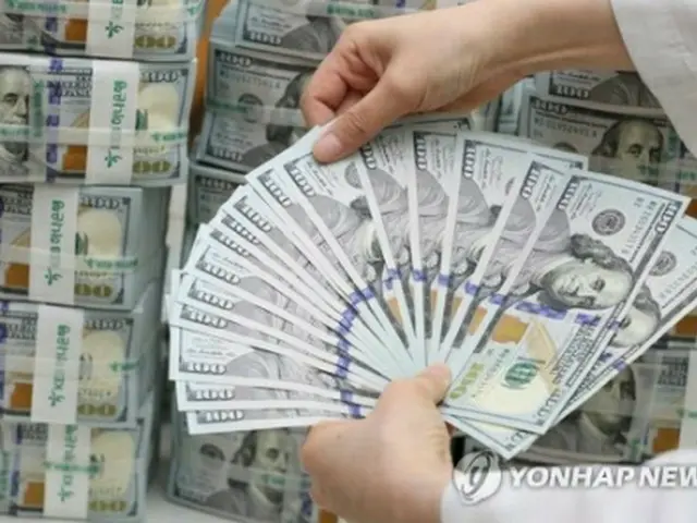 韓国の外貨準備高が１年ぶりの低水準となった(資料写真)＝（聯合ニュース）