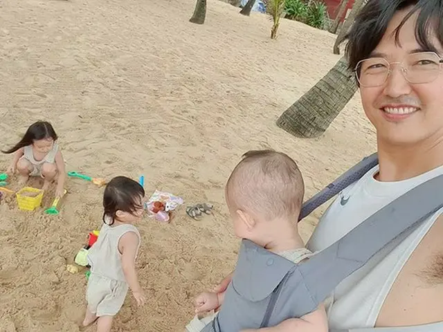 韓国俳優ユン・サンヒョンが、子どもたちと共にした日常を公開して話題になっている。（写真提供:OSEN）