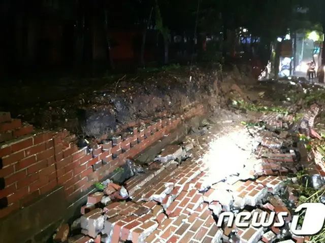 台風18号、朝鮮半島上陸で死者4人・行方不明2人（画像:news1）