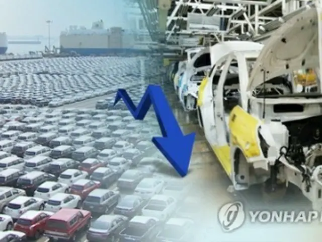 韓国の今年の自動車年間生産台数が４００万台を割り込む可能性が高まった＝（聯合ニュースＴＶ）