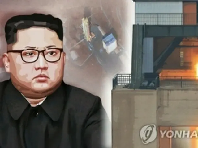 北朝鮮・国防科学院の報道官は１４日、北西部の西海衛星発射場で７日に続き１３日に再び「重大な実験」を行ったと発表した（コラージュ）＝（聯合ニュース）