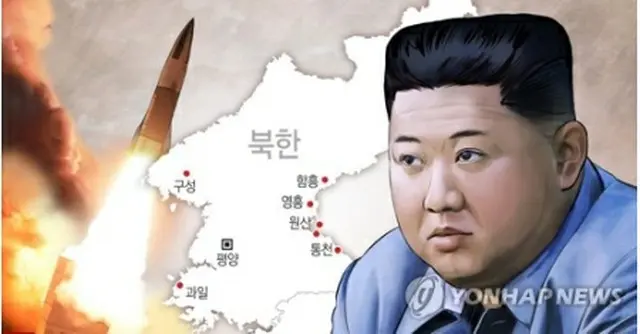 北朝鮮が朝鮮半島東側の東海に未詳の飛翔体を発射した（コラージュ）＝（聯合ニュース）